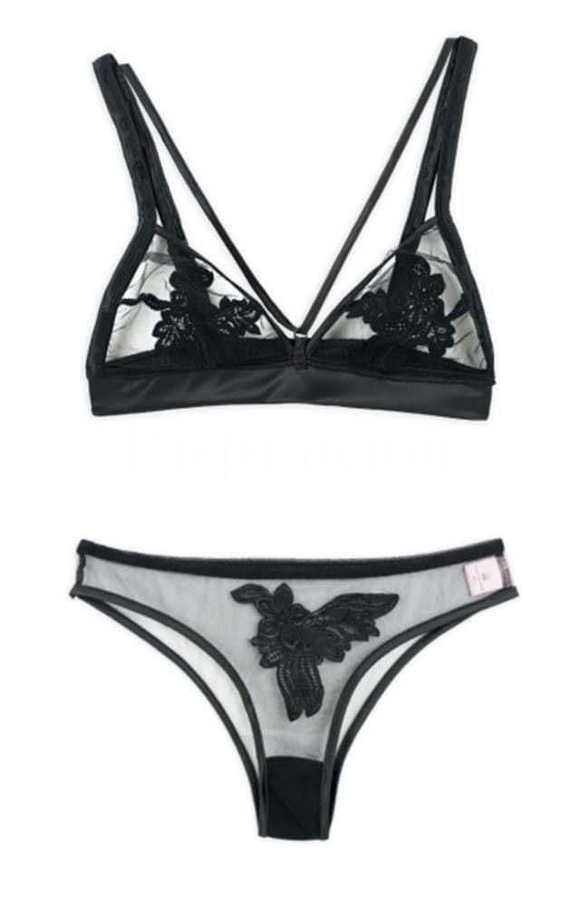 Conjunto de transparencias y bordados Lace - Talla M - Imagen 2