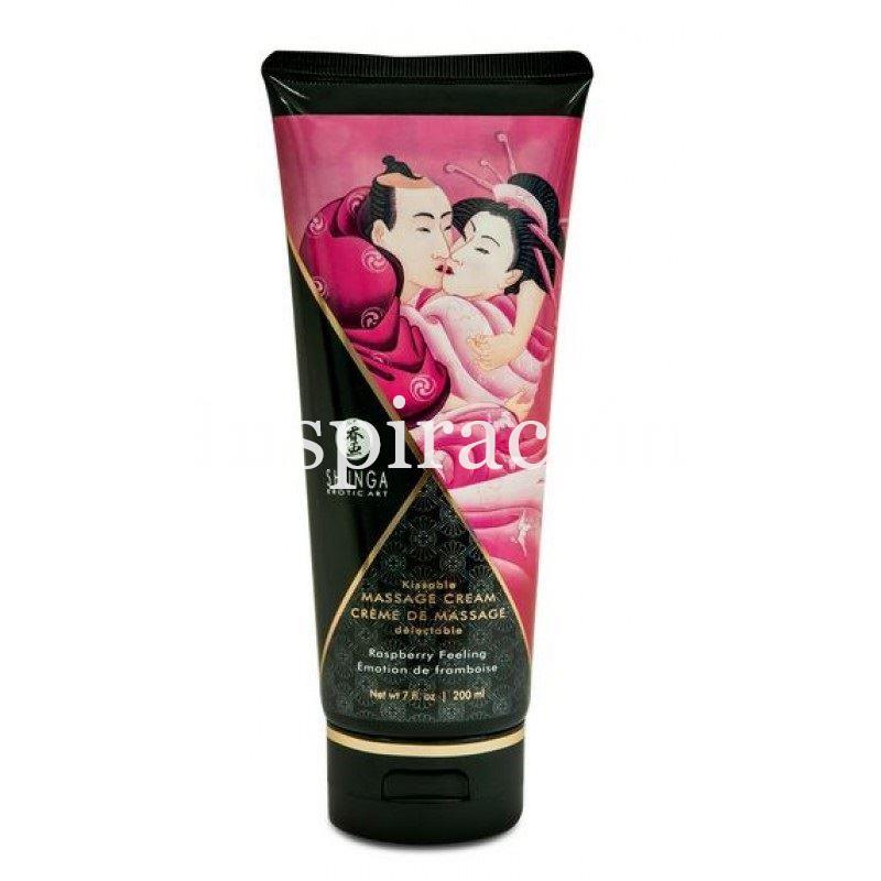 Crema de masaje "Frambuesa ardiente" - SHUNGA - Massage cream soft moves "Raspberry felling" - Imagen 1