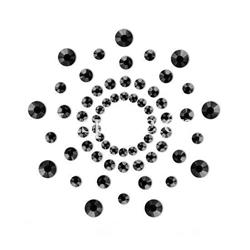 Joyas adhesivas para el cuerpo Cubrepezones negro - Nipple covers black - Imagen 1