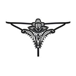 Tanga "Luiza" Color negro - Obsessive - Imagen 1