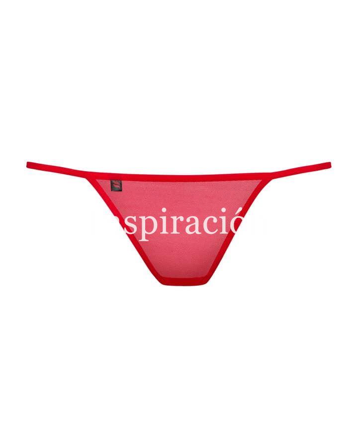 Tanga "Luiza" Color rojo- Obsessive - Imagen 2