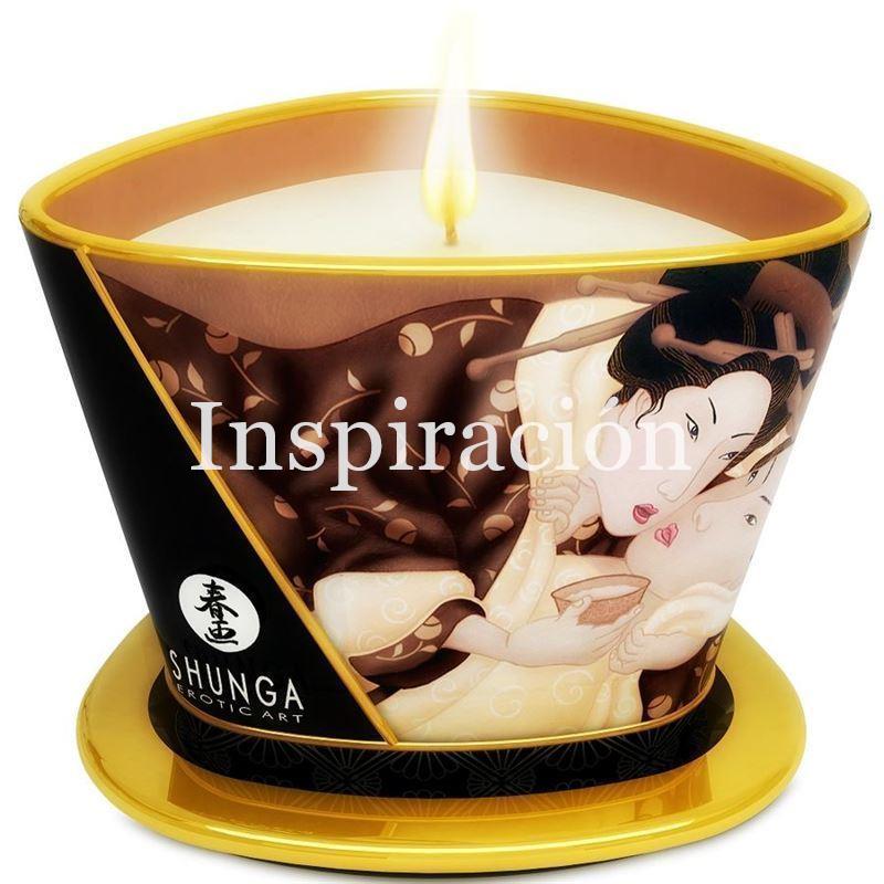 Vela de masaje. Chocolate - SHUNGA - Massage candle. - Imagen 1